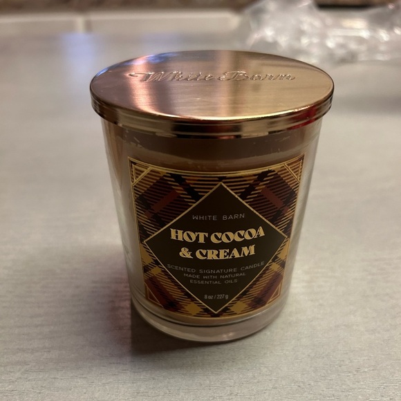Bath & Body Works Hot Cocoa & Cream 1 Wick Candle New - Picture 1 of 6